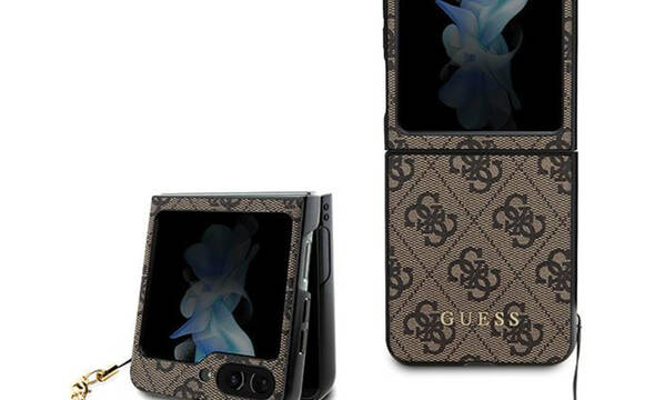 Guess 4G Charms Collection - Etui do Samsung Galaxy Z Flip 5 (bršzowy) - zdjęcie 1