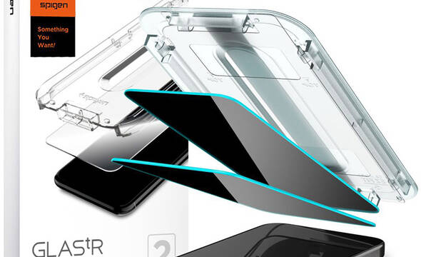 Spigen GLAS.TR EZ FIT Privacy 2-Pack - Szk - zdjęcie 1