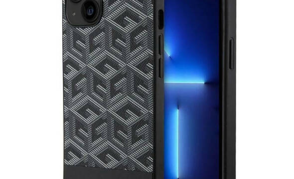 Guess GCube Stripes MagSafe - Etui iPhone 14 Plus (Czarny) - zdjęcie 1