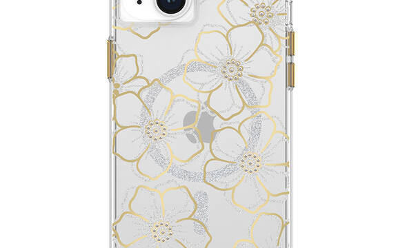Case-Mate Floral Gems MagSafe - Etui iPhone 15 Plus (Gold) - zdjęcie 1