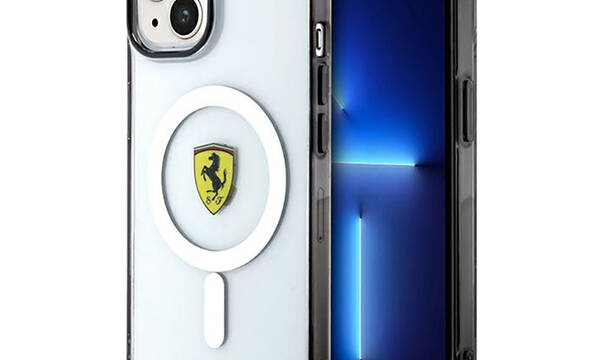 Ferrari Outline Magsafe - Etui iPhone 14 (Przezroczysty) - zdjęcie 1