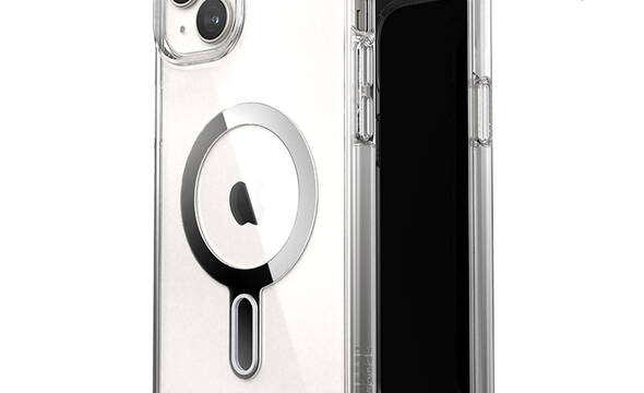 Speck Presidio Perfect-Clear ClickLock & Magsafe - Etui iPhone 15 Plus / iPhone 14 Plus (Clear / Chrome Finish / Serene Silver) - zdjęcie 1