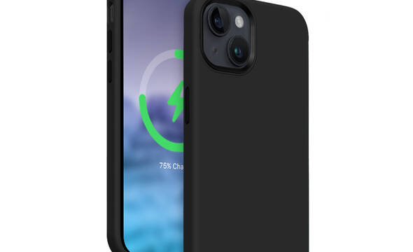 Crong Color Cover LUX Magnetic - Etui iPhone 15 Plus MagSafe (czarny) - zdjęcie 1