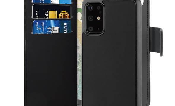 PURO Wallet Detachable - Etui 2w1 Samsung Galaxy S20+ (czarny) - zdjęcie 1