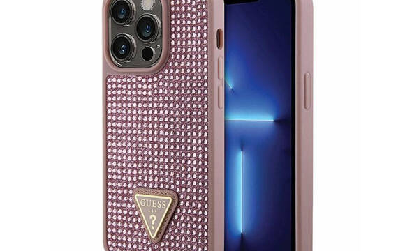 Guess Rhinestone Triangle - Etui iPhone 14 Pro (r - zdjęcie 1