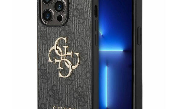 Guess 4G Big Metal Logo - Etui iPhone 15 Pro Max (szary) - zdjęcie 1