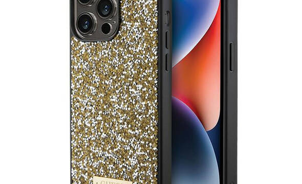 Guess Rhinestone Metal Logo - Etui iPhone 15 Pro ( - zdjęcie 1
