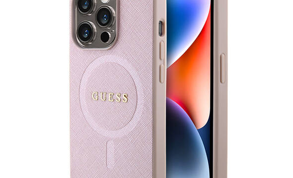 Guess Saffiano MagSafe - Etui iPhone 15 Pro (r - zdjęcie 1