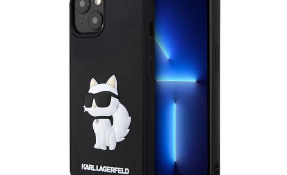 Karl Lagerfeld 3D Rubber NFT Choupette - Etui iPhone 14 Plus (Czarny) - zdjęcie 1