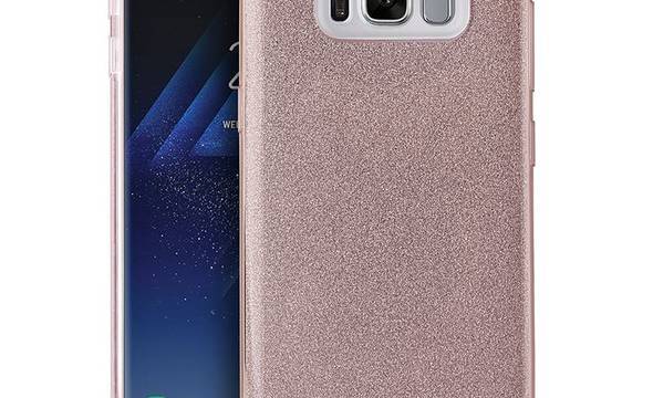 PURO Glitter Shine Cover - Etui Samsung Galaxy S8+ (Rose Gold) - zdjęcie 1