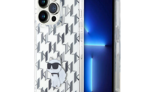 Karl Lagerfeld Monogram Choupette - Etui iPhone 15 Pro Max (przezroczysty) - zdjęcie 1