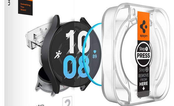 Spigen GLAS.TR EZ FIT 2-Pack - Szkło hartowane do Samsung Galaxy Watch 6 40 mm (2 szt) - zdjęcie 1