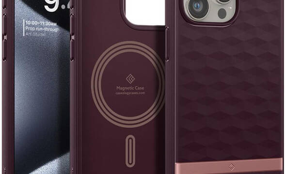 Spigen Caseology Parallax Mag MagSafe - Etui do iPhone 15 Pro (Burgundy) - zdjęcie 1