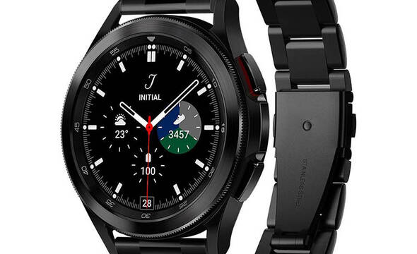 Spigen Modern Fit Band - Bransoleta do Samsung Galaxy Watch 4 / 5 / 5 Pro / 6 (Czarny) - zdjęcie 1