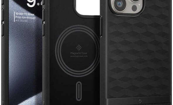 Spigen Caseology Parallax Mag MagSafe - Etui do iPhone 15 Pro (Matte Black) - zdjęcie 1