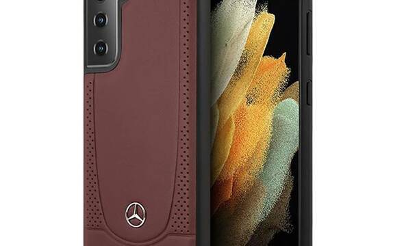 Mercedes Leather Urban Line - Etui Samsung Galaxy S21+ (czerwony) - zdjęcie 1