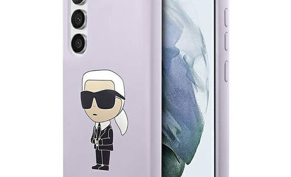 Karl Lagerfeld Silicone NFT Ikonik - Etui Samsung Galaxy S23+ (fioletowy) - zdjęcie 1