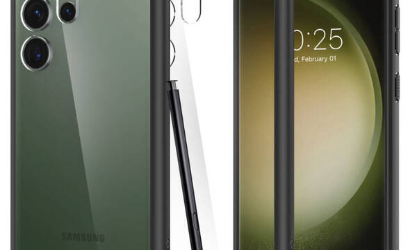 Spigen Ultra Hybrid - Etui do Samsung Galaxy S23 Ultra (Matte Black) - zdjęcie 1
