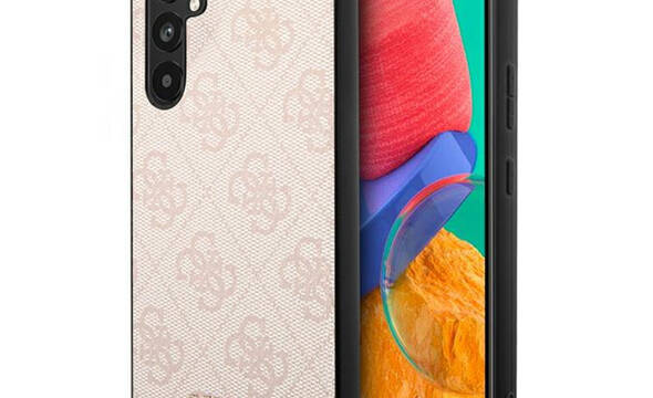Guess 4G Metal Gold Logo - Etui Samsung Galaxy A54 5G (różowy) - zdjęcie 1