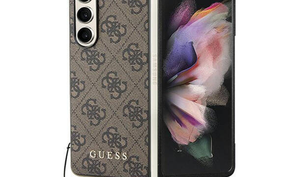 Guess 4G Charms Collection - Etui do Samsung Galaxy Z Fold 5 (bršzowy) - zdjęcie 1