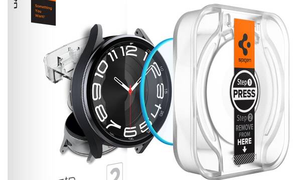 Spigen GLAS.TR EZ FIT 2-Pack - Szkło hartowane do Samsung Galaxy Watch 6 Classic 43 mm (2 szt) - zdjęcie 1