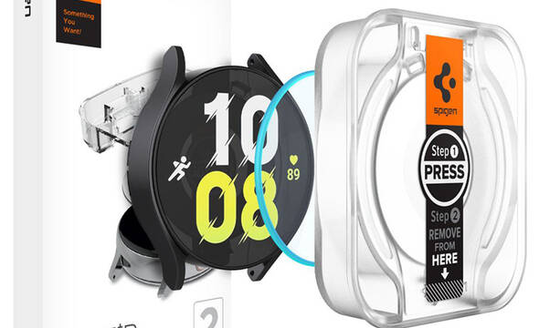 Spigen GLAS.TR EZ FIT 2-Pack - Szkło hartowane do Samsung Galaxy Watch 6 44 mm (2 szt) - zdjęcie 1