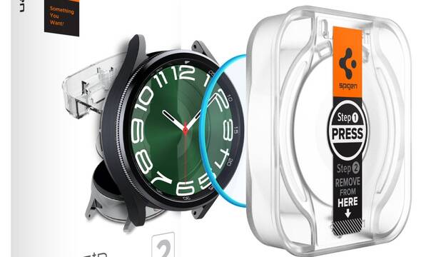 Spigen GLAS.TR EZ FIT 2-Pack - Szkło hartowane do Samsung Galaxy Watch 6 Classic 47 mm (2 szt) - zdjęcie 1