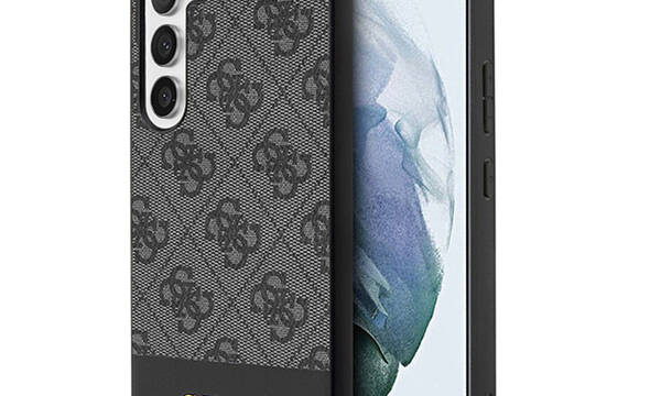 Guess 4G Bottom Stripe Metal Logo Collection - Etui Samsung Galaxy S24 (czarny) - zdjęcie 1