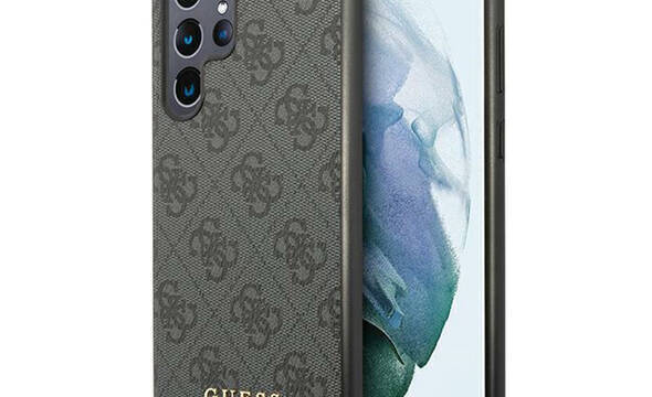 Guess 4G Metal Gold Logo - Etui Samsung Galaxy S24 Ultra (czarny) - zdjęcie 1