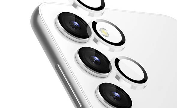 Crong Lens Ring - Szkło hartowane na obiektyw aparatu Samsung Galaxy S24 (przezroczysty) - zdjęcie 1