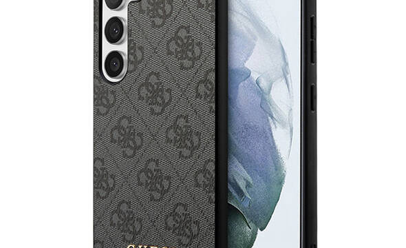 Guess 4G Metal Gold Logo - Etui Samsung Galaxy S24+ (czarny) - zdjęcie 1