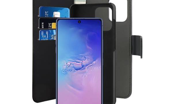 PURO Wallet Detachable - Etui 2w1 Samsung Galaxy S10 Lite (czarny) - zdjęcie 3