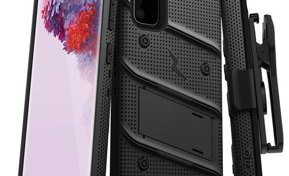 Zizo Bolt Cover - Pancerne etui Samsung Galaxy S20 oraz podstawka & uchwyt do paska (Black/Black) - zdjęcie 1
