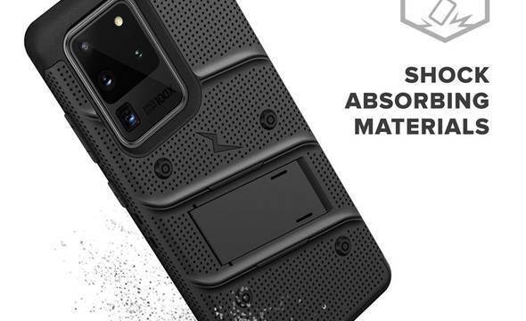 Zizo Bolt Cover - Pancerne etui Samsung Galaxy S20 Ultra oraz podstawka & uchwyt do paska (Black/Black) - zdjęcie 5
