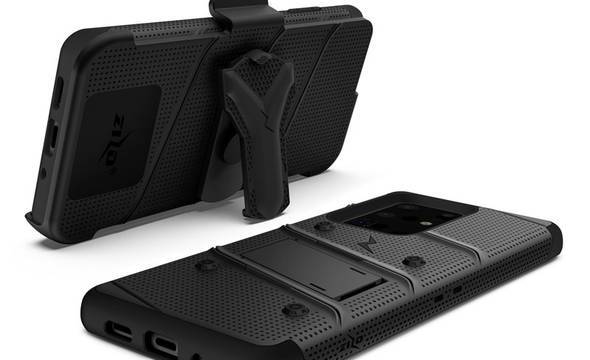 Zizo Bolt Cover - Pancerne etui Samsung Galaxy S20 Ultra oraz podstawka & uchwyt do paska (Black/Black) - zdjęcie 7