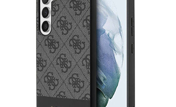 Guess 4G Bottom Stripe Metal Logo Collection - Etui Samsung Galaxy S24+ (czarny) - zdjęcie 1