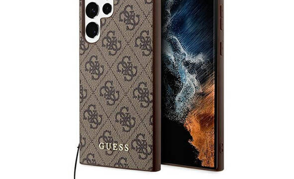 Guess 4G Charms Collection - Etui Samsung Galaxy S24 Ultra (bršzowy) - zdjęcie 1