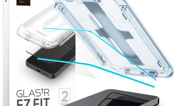 Spigen GLAS.TR EZ FIT 2-Pack - Szkło hartowane do Samsung Galaxy S25+ / S24+ (2 sztuki) - zdjęcie 1