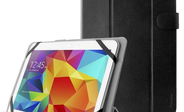 PURO Universal Booklet Easy - Etui tablet 10.1'' w/Folding back + stand up + Magnetic Closure (czarny) - zdjęcie 1