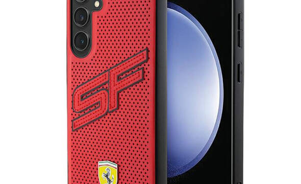 Ferrari Big SF Perforated - Etui Samsung Galaxy S24 (czerwony) - zdjęcie 1