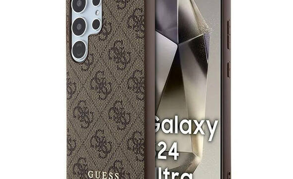 Guess 4G Metal Gold Logo - Etui Samsung Galaxy S24 Ultra (bršzowy) - zdjęcie 1