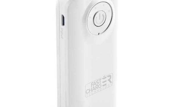PURO Universal External Fast Charger Battery - Uniwersalny Power Bank 4000 mAh, 2 x USB, 2.4 A (biały) - zdjęcie 2