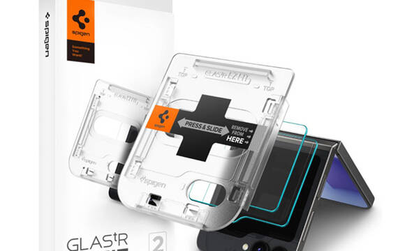 Spigen Glas.TR EZ Fit 2-Pack - Szkło hartowane do Samsung Galax Z Flip 6 / 7 FE (2 sztuki) - zdjęcie 1
