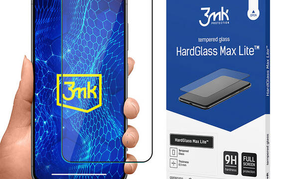 3mk HardGlass Max Lite - Szkło hartowane do Samsung Galaxy S24+ (Czarny) - zdjęcie 1