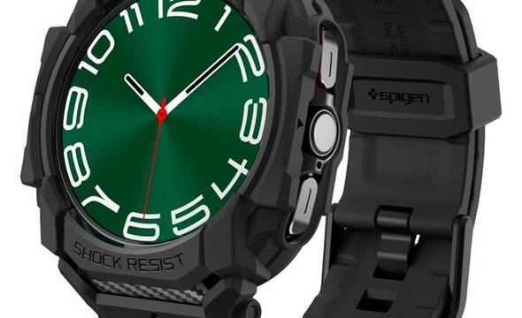 Spigen Rugged Armor Pro - Pasek + etui do Samsung Galaxy Watch Ultra 47 mm (2025/2024) (Matte Black) - zdjęcie 1