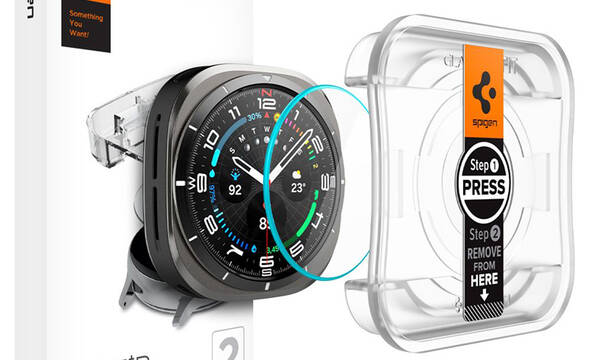 Spigen GLAS.TR EZ FIT 2-Pack - Szkło hartowane do Samsung Galaxy Watch Ultra 47 mm (2025/2024) (2 szt) - zdjęcie 1