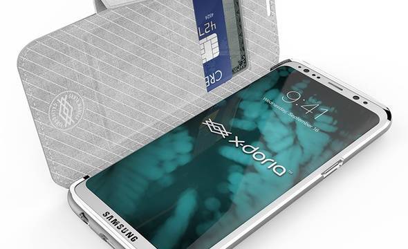 X-Doria Engage Folio - Etui Samsung Galaxy S8+ z kieszeniami na kartę (White) - zdjęcie 4