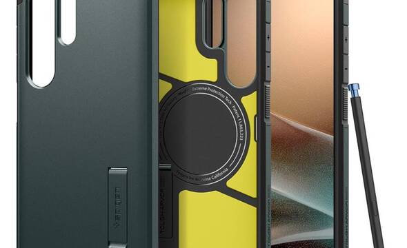 Spigen Tough Armor MagSafe - Etui do Samsung Galaxy S25 Ultra (Abyss Green) - zdjęcie 1