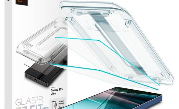 Spigen Glas.TR EZ Fit 2-Pack - Szkło hartowane do Samsung Galaxy S25 Ultra (2 sztuki) - zdjęcie 1