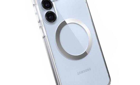 Speck Presidio Perfect-Clear Magnet - Etui Samsung Galaxy S25+ / S24+ MagSafe (Clear / Chrome Finish / Serene Silver) - zdjęcie 1